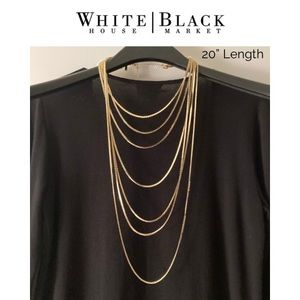 Gold multi strand necklace White House Black Market